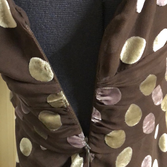 NEW Liquid silk sleeveless polkadot blouse size 4 - Picture 10 of 12